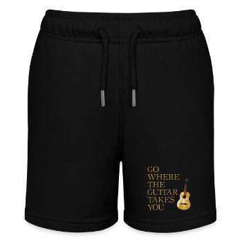 Gitarren Weg - Stanley/Stella Teenager Bio-Joggingshorts MINI BOLTER - Schwarz - Vorne