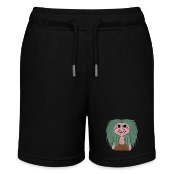 Norwegen Troll Mädchen Urlaub Fjord Mythologie - Stanley/Stella Teenager Bio-Joggingshorts MINI BOLTER - Schwarz - Vorne