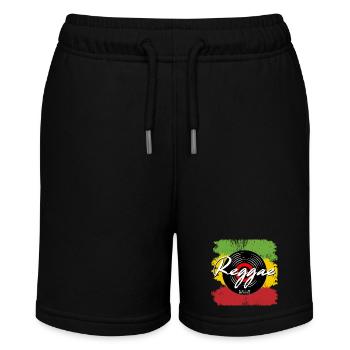 Reggae Record Vibes - Stanley/Stella MINI BOLTER Organic Teen Jogging Shorts - black - Front