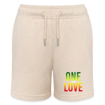 One Love Gradient: Einheit in Farbe - Stanley/Stella Teenager Bio-Joggingshorts MINI BOLTER - Natur - Vorne