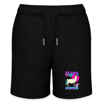 Llama Beach - Stanley/Stella MINI BOLTER Organic Teen Jogging Shorts - black - Front