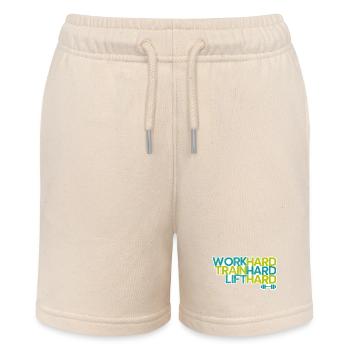 Fitness saying - Stanley/Stella MINI BOLTER Organic Teen Jogging Shorts - soft Ecru - Front