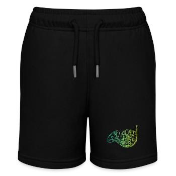Horn instrument - Stanley/Stella MINI BOLTER Organic Teen Jogging Shorts - black - Front