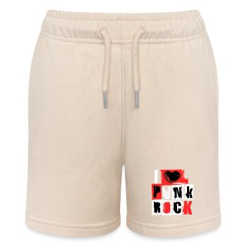 I love punk rock punk rock music hard rock metal - Stanley/Stella MINI BOLTER Organic Teen Jogging Shorts - soft Ecru - Front