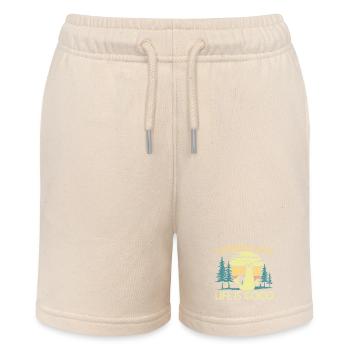 Camping ein Wohnmobil und ein Hundeleben ist gut - Stanley/Stella Teenager Bio-Joggingshorts MINI BOLTER - Natur - Vorne