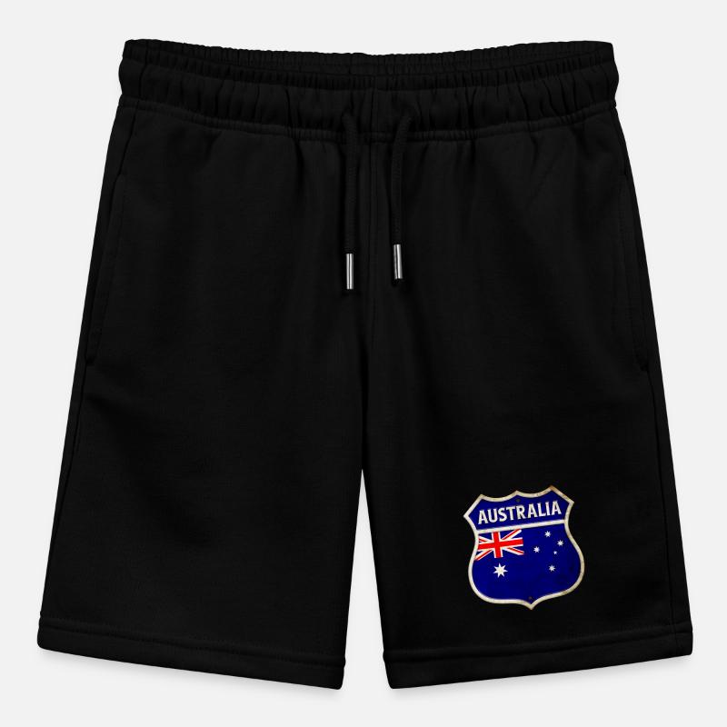 Australien Wappen Flaggen Design Stanley/Stella Teenager Bio-Joggingshorts MINI BOLTER