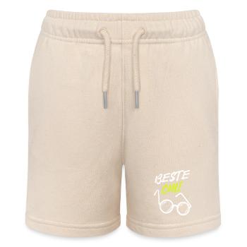 Beste Omi Oma Seniorin Brille Großmutter Statement - Stanley/Stella Teenager Bio-Joggingshorts MINI BOLTER - Natur - Vorne