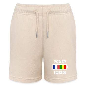 Mali and France are in power - Stanley/Stella MINI BOLTER Organic Teen Jogging Shorts - soft Ecru - Front