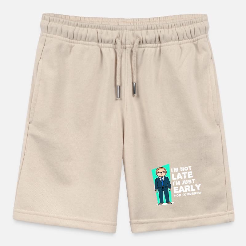 Faultier Säugetier Humorvoll Statement Langsam Stanley/Stella Teenager Bio-Joggingshorts MINI BOLTER