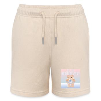 Gute Besserung - KINDER FIEBER - Stanley/Stella Teenager Bio-Joggingshorts MINI BOLTER - Natur - Vorne