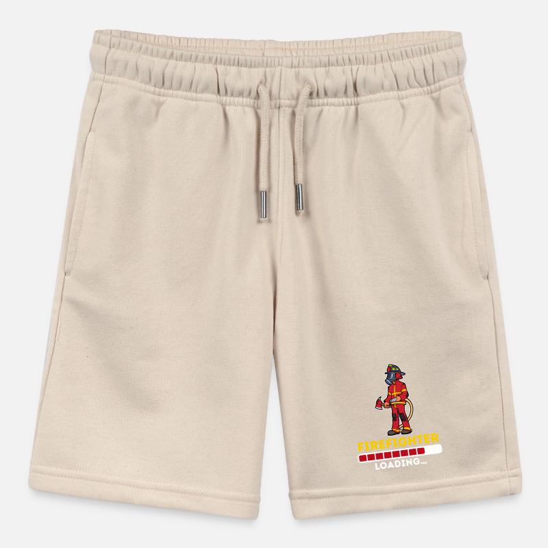 Fire brigade fire hose slogan firefighter Stanley/Stella MINI BOLTER Organic Teen Jogging Shorts