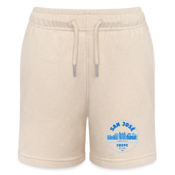 San Jose Costa Rica Chepe Badge - Stanley/Stella Teenager Bio-Joggingshorts MINI BOLTER - Natur - Vorne
