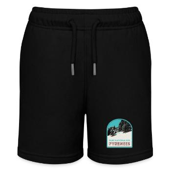 Pyrenees National Park under the snow - Stanley/Stella MINI BOLTER Organic Teen Jogging Shorts - black - Front