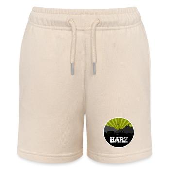 Harz Retro Skyline - Stanley/Stella Teenager Bio-Joggingshorts MINI BOLTER - Natur - Vorne