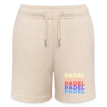 Padel Training Spruch Sportart Padelspiel Spieler - Stanley/Stella Teenager Bio-Joggingshorts MINI BOLTER - Natur - Vorne