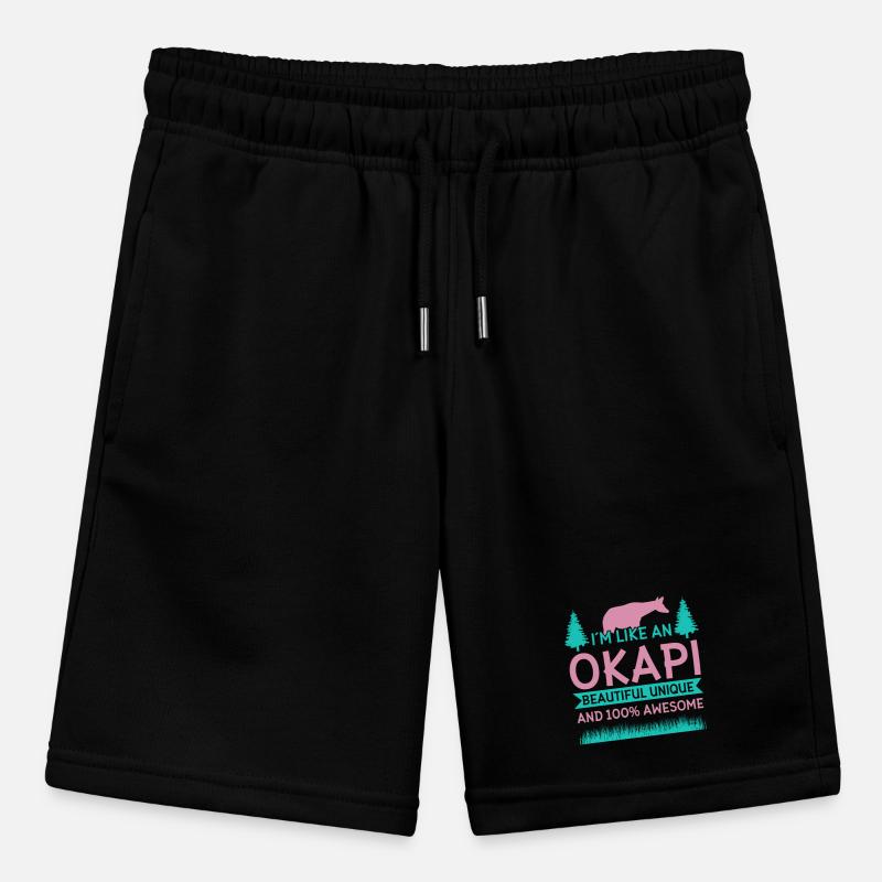 Okapi Wildgiraffen Design Stanley/Stella Teenager Bio-Joggingshorts MINI BOLTER