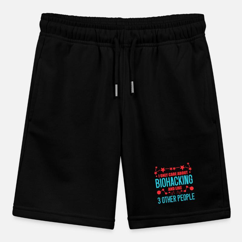 Fun biohacking design Stanley/Stella MINI BOLTER Organic Teen Jogging Shorts