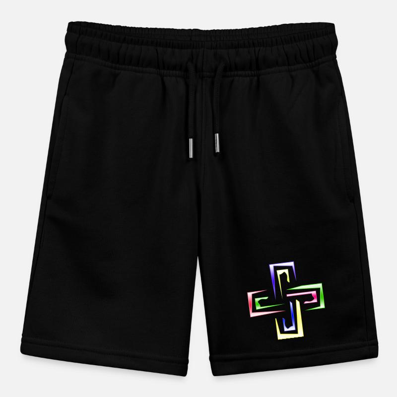 Neon Prism Frames abstraktes Logo Stanley/Stella Teenager Bio-Joggingshorts MINI BOLTER