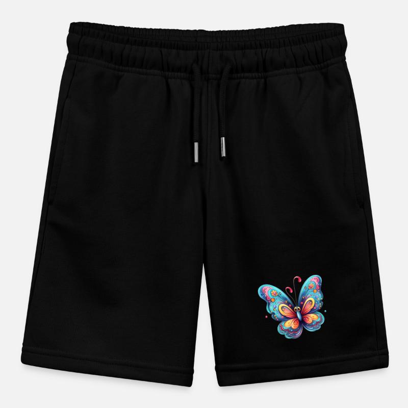 Colorful butterfly with gradient pattern Stanley/Stella MINI BOLTER Organic Teen Jogging Shorts