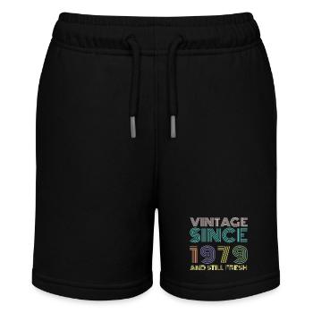 1979 Vintage - Stanley/Stella MINI BOLTER Organic Teen Jogging Shorts - black - Front