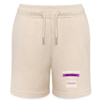 Ich muss nicht Nein sagen Tante - Stanley/Stella Teenager Bio-Joggingshorts MINI BOLTER - Natur - Vorne