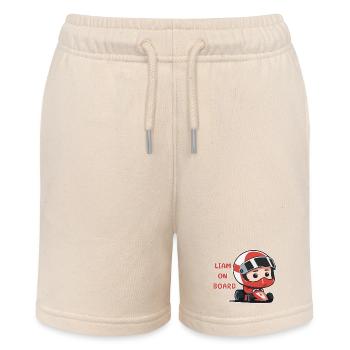 Liam on board - Stanley/Stella Teenager Bio-Joggingshorts MINI BOLTER - Natur - Vorne