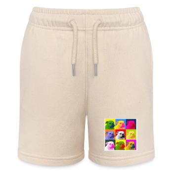 Eine Bulldogge - Stanley/Stella Teenager Bio-Joggingshorts MINI BOLTER - Natur - Vorne