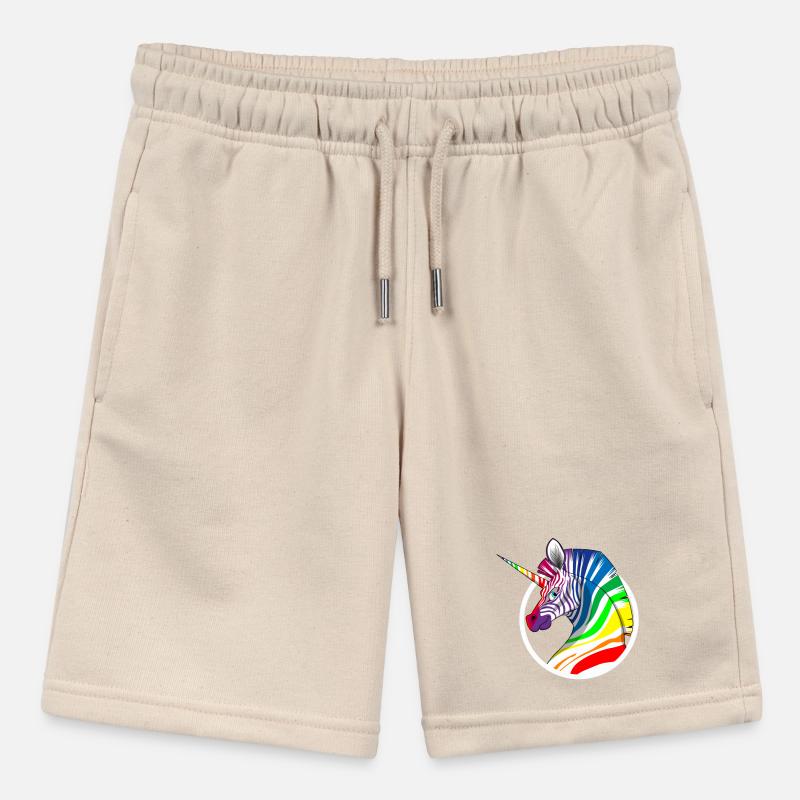 Regenbogen Einhorn Zebra Stanley/Stella Teenager Bio-Joggingshorts MINI BOLTER