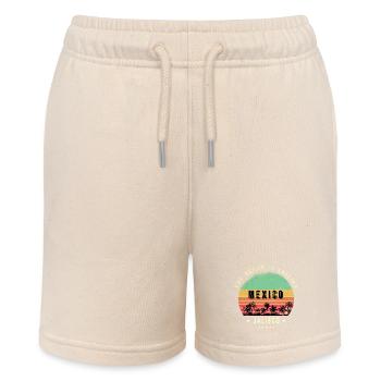 Jalisco Mexico cactus desert design - Stanley/Stella MINI BOLTER Organic Teen Jogging Shorts - soft Ecru - Front