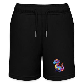 Basilisk Bunte Kawaii Cartoon Figur Clipart - Stanley/Stella Teenager Bio-Joggingshorts MINI BOLTER - Schwarz - Vorne