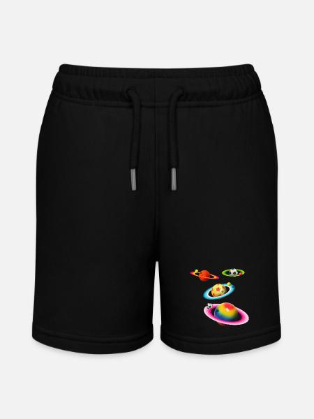 Balls Planets - Stanley/Stella MINI BOLTER Organic Teen Jogging Shorts - black