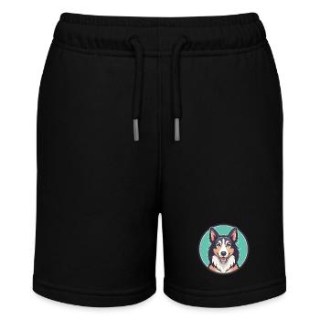Slovensky Kopov Hunderasse Cartoon Kawaii Clipart - Stanley/Stella Teenager Bio-Joggingshorts MINI BOLTER - Schwarz - Vorne