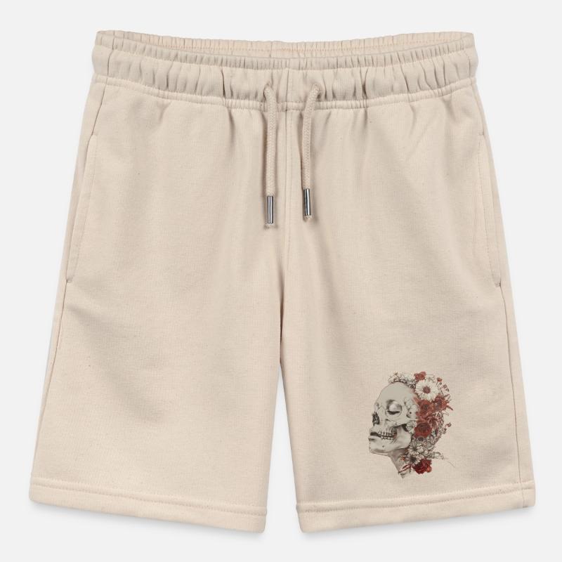 Blühender Schädel Stanley/Stella Teenager Bio-Joggingshorts MINI BOLTER