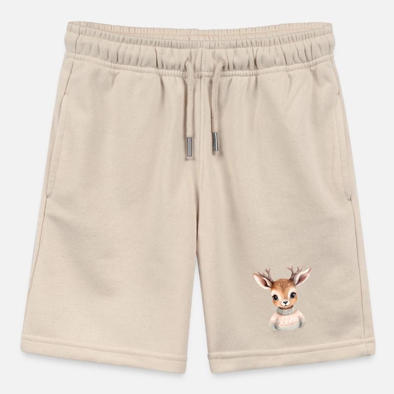 Kuscheliges Reh im Winterpullover Stanley/Stella Teenager Bio-Joggingshorts MINI BOLTER