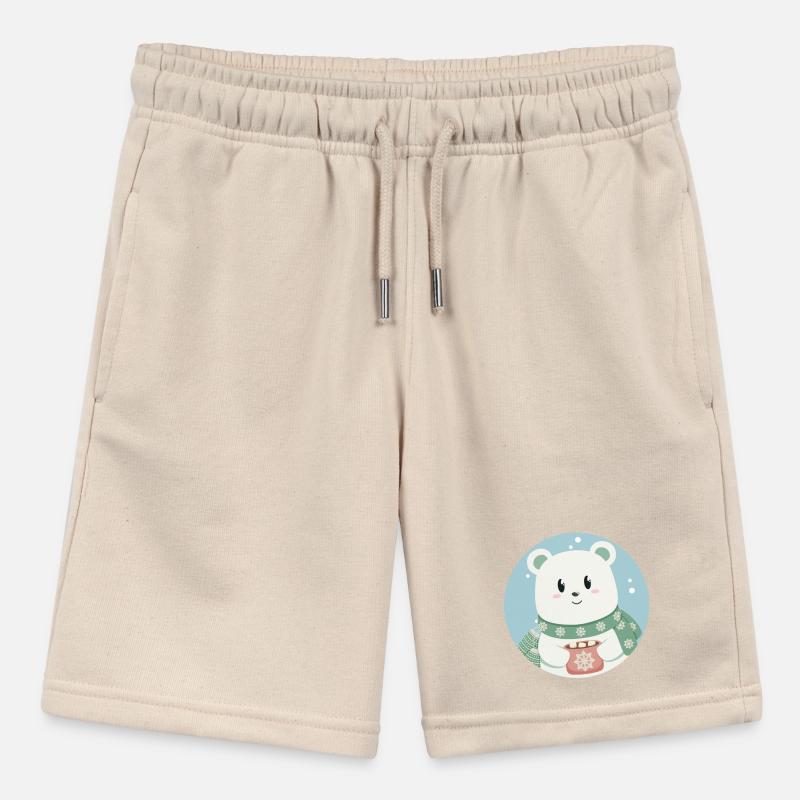 Süßer Eisbär in Weihnachtsstimmung Stanley/Stella Teenager Bio-Joggingshorts MINI BOLTER