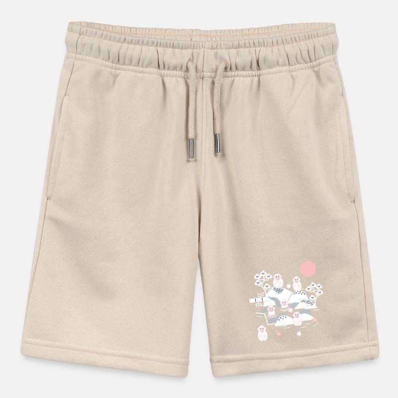 Singes effrayants dans une source chaude l blanc rose bleu Short bio MINI BOLTER Stanley/Stella Ado