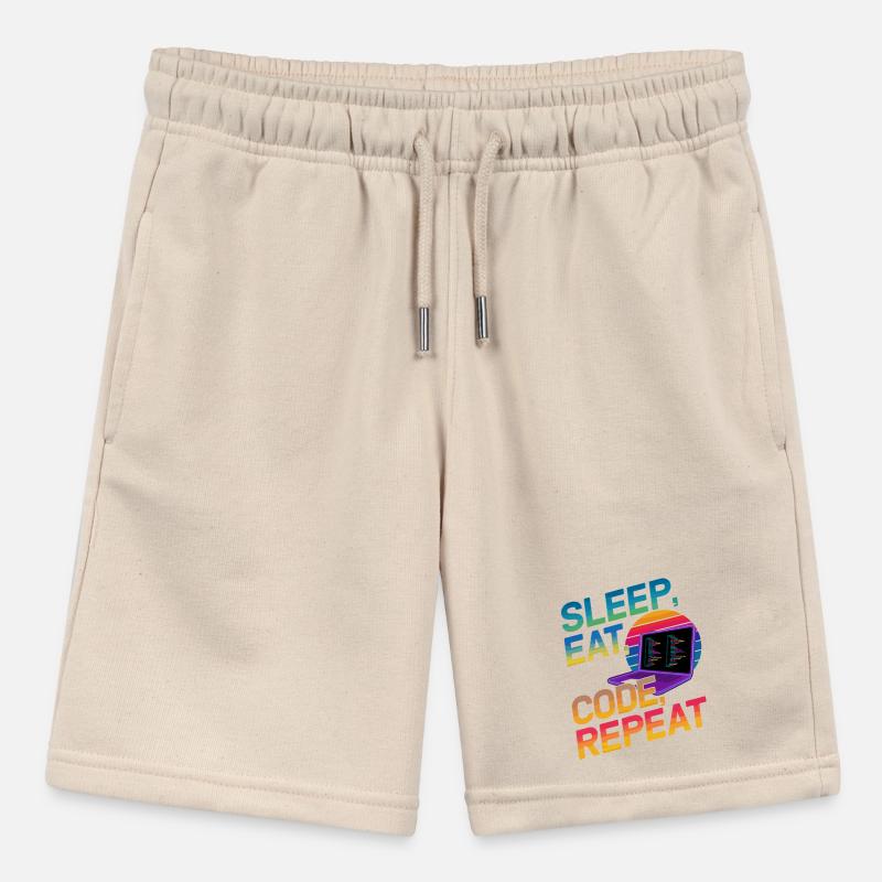 Sleep Eat Code Repeat Gift For Coder Stanley/Stella MINI BOLTER Organic Teen Jogging Shorts
