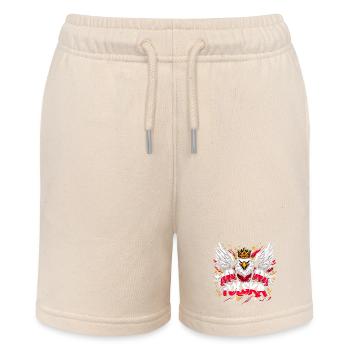 Polska Polen Adler Superheld Flagge Geschenk - Stanley/Stella Teenager Bio-Joggingshorts MINI BOLTER - Natur - Vorne