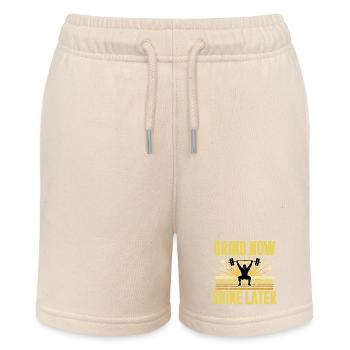Motivation Fitness Barre-Squat Design - Stanley/Stella Teenager Bio-Joggingshorts MINI BOLTER - Natur - Vorne