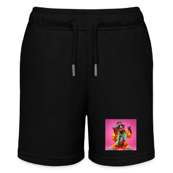 Orang-Utan, Affe, Primat - Stanley/Stella Teenager Bio-Joggingshorts MINI BOLTER - Schwarz - Vorne
