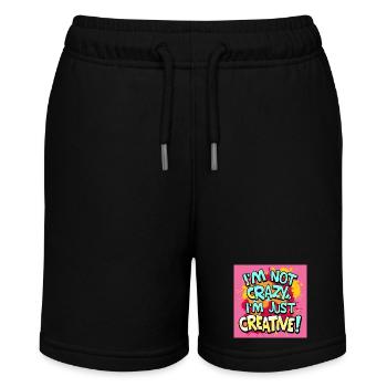 Je ne suis pas fou, je suis juste créatif - Short bio MINI BOLTER Stanley/Stella Ado - noir - Devant