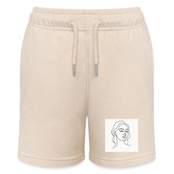 Die gezeichnete Lady - Stanley/Stella Teenager Bio-Joggingshorts MINI BOLTER - Natur - Vorne