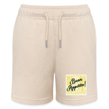 Spaghetti Enjoy your meal - Stanley/Stella MINI BOLTER Organic Teen Jogging Shorts - soft Ecru - Front