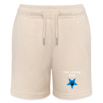 Cat loving Dad - Stanley/Stella Teenager Bio-Joggingshorts MINI BOLTER - Natur - Vorne