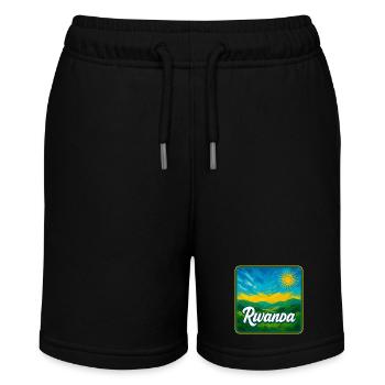 Ruanda – Die grüne Schönheit Afrikas - Stanley/Stella Teenager Bio-Joggingshorts MINI BOLTER - Schwarz - Vorne