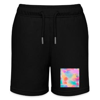 Watercolors - Stanley/Stella MINI BOLTER Organic Teen Jogging Shorts - black - Front