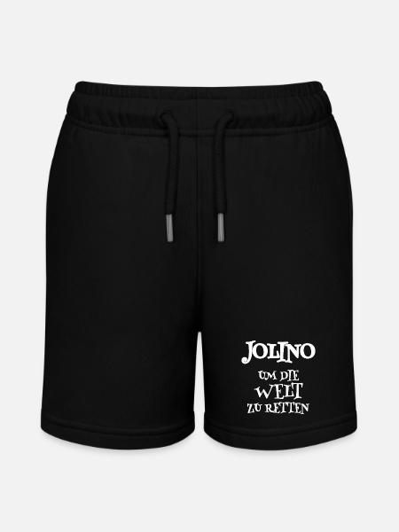 Jolino als Retter - Stanley/Stella Teenager Bio-Joggingshorts MINI BOLTER - Schwarz