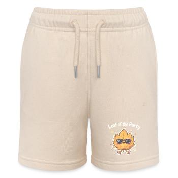 Blatt der Party Happy Fall Ernte Herbstblatt - Stanley/Stella Teenager Bio-Joggingshorts MINI BOLTER - Natur - Vorne