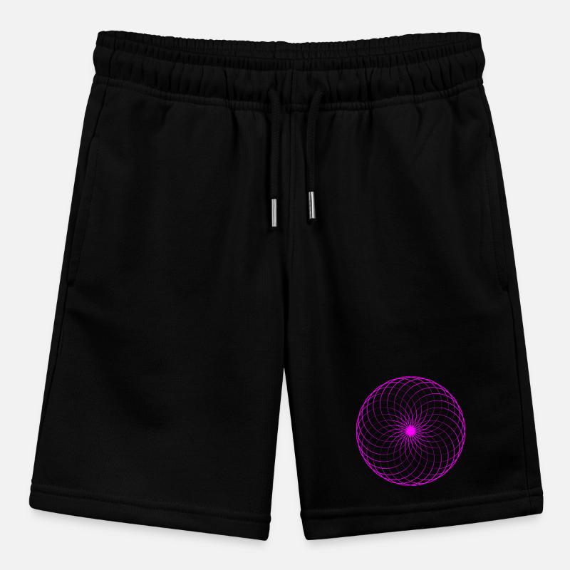 Neon spiral net torus Stanley/Stella MINI BOLTER Organic Teen Jogging Shorts
