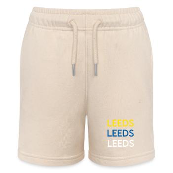 Leeds City Identity Trio - Stanley/Stella MINI BOLTER Organic Teen Jogging Shorts - soft Ecru - Front
